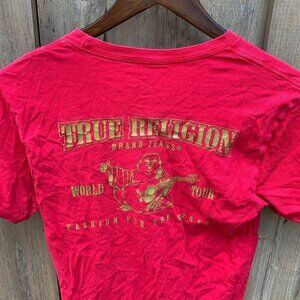 True Religion BIG LOGO T Shirt Small